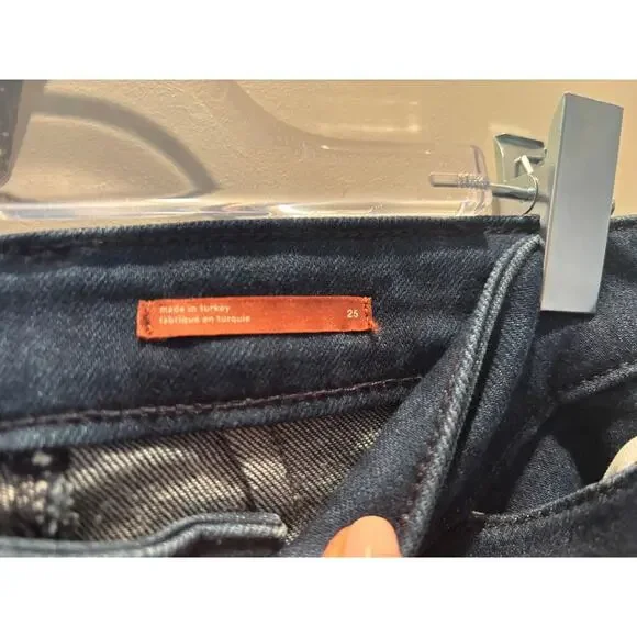 PILCRO ANTHROPOLOGIE THE SKIPPER SIZE 25 WIDE LEG STRETCH DENIM PANT - Picture 3 of 5